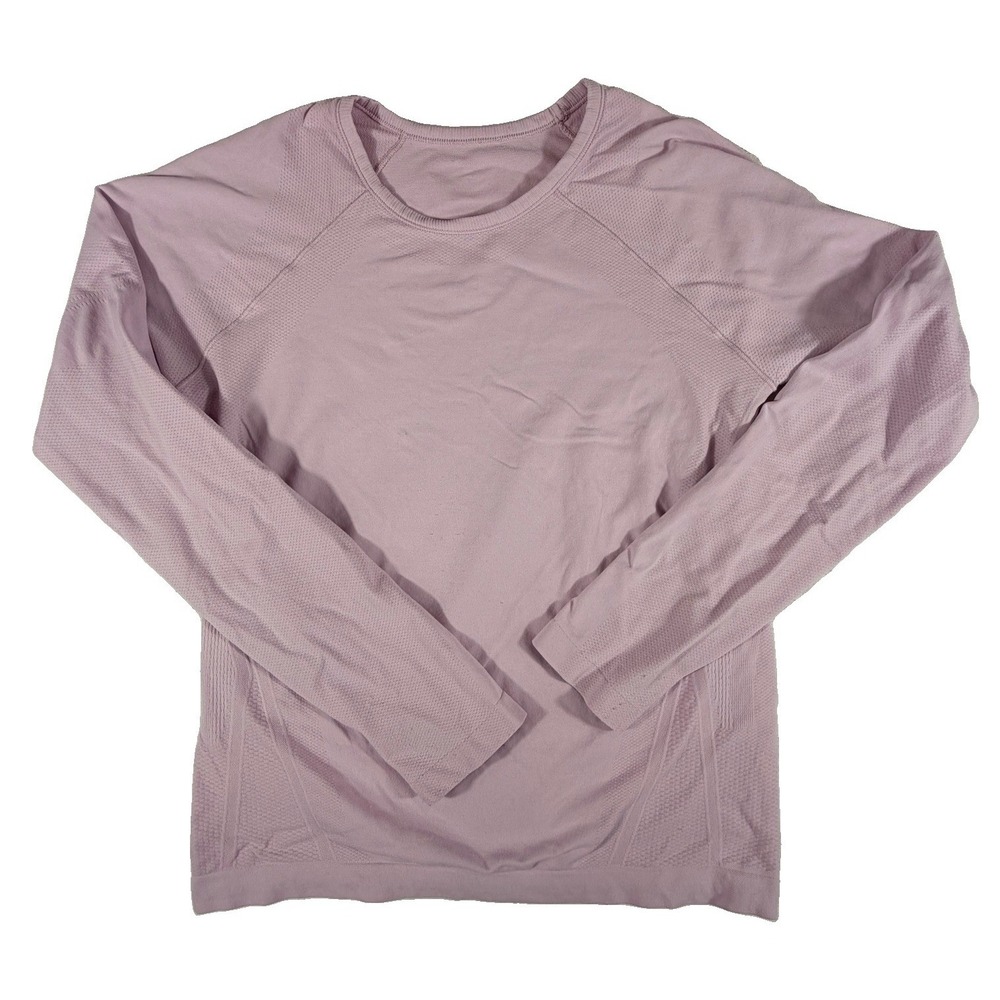Lululemon Shirt Women's Sz 8 Pink Swiftly Tech Long Sleeve 2.0 Peony